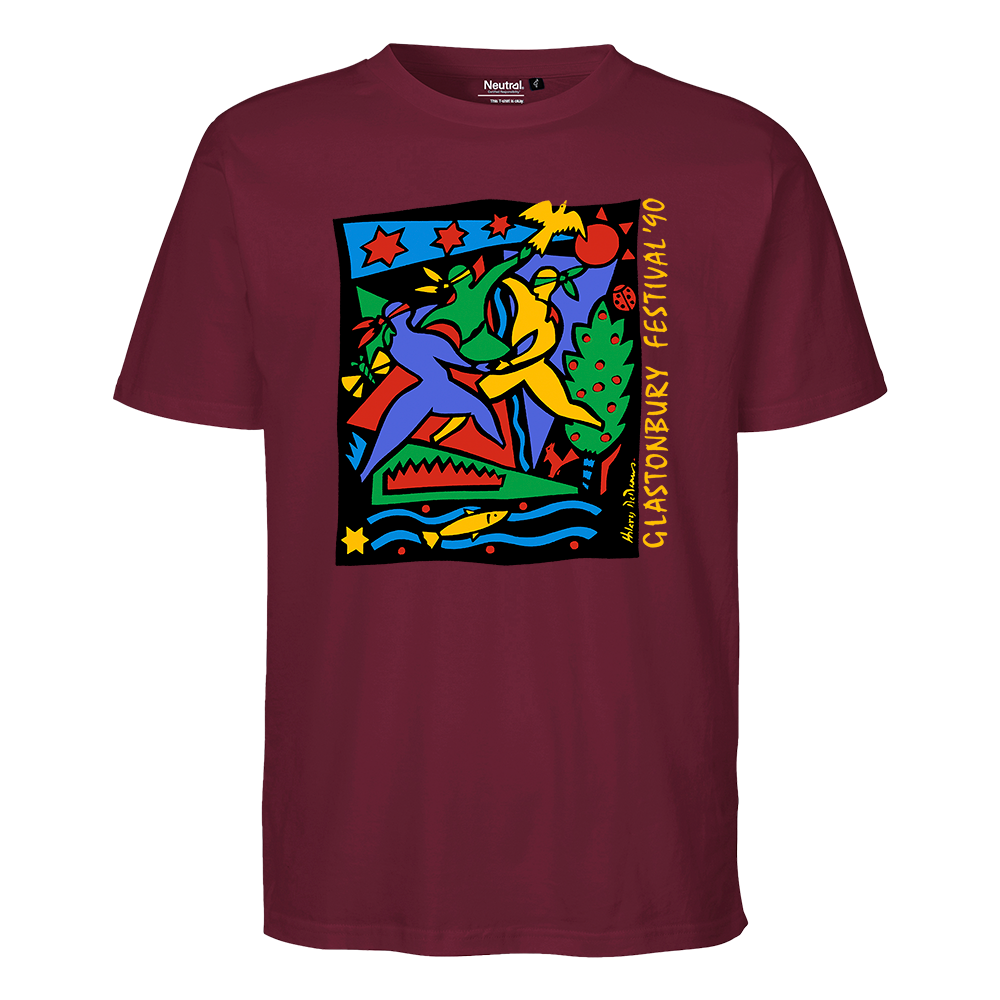 1990 UNISEX T-SHIRT (MADE WITH FAIRTRADE COTTON) - S / Bordeaux