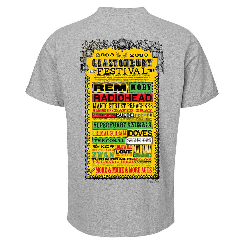 2003 STANLEY DONWOOD UNISEX T-SHIRT (MADE WITH FAIRTRADE COTTON)