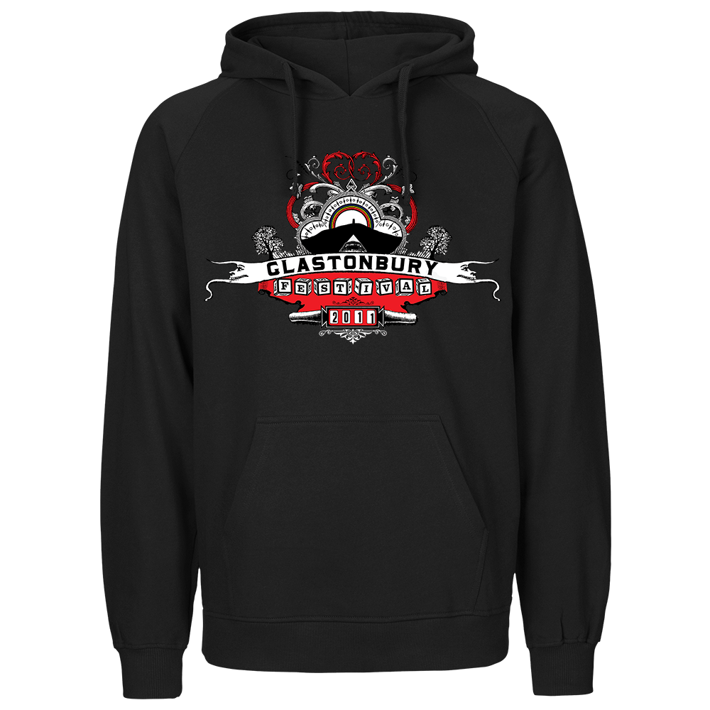 2011 STANLEY DONWOOD RED UNISEX HOODIE (MADE WITH FAIRTRADE COTTON) - S / Black