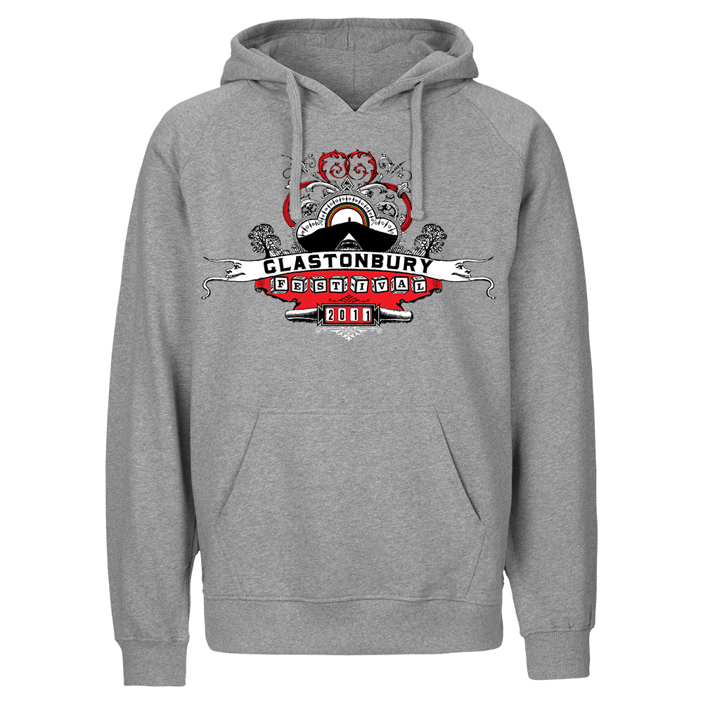 2011 STANLEY DONWOOD RED UNISEX HOODIE (MADE WITH FAIRTRADE COTTON) - S / Sport Grey