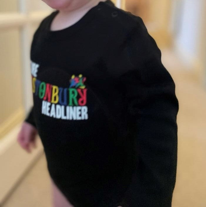 Future Headliner Babies Long Sleeve Bodysuit (Made with FairTrade cotton) - Printed Kids T-Shirt