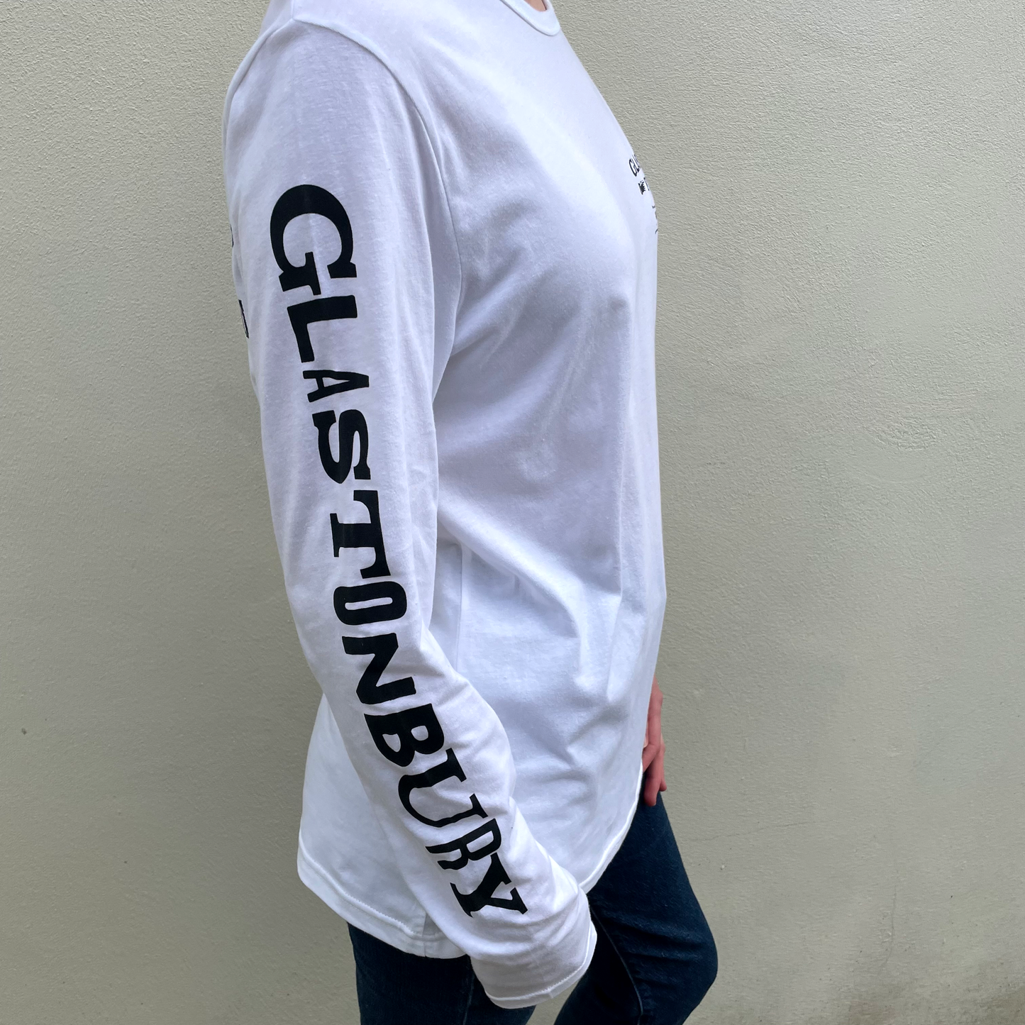 Typography Long Sleeve White T-shirt (Made with FairTrade cotton)