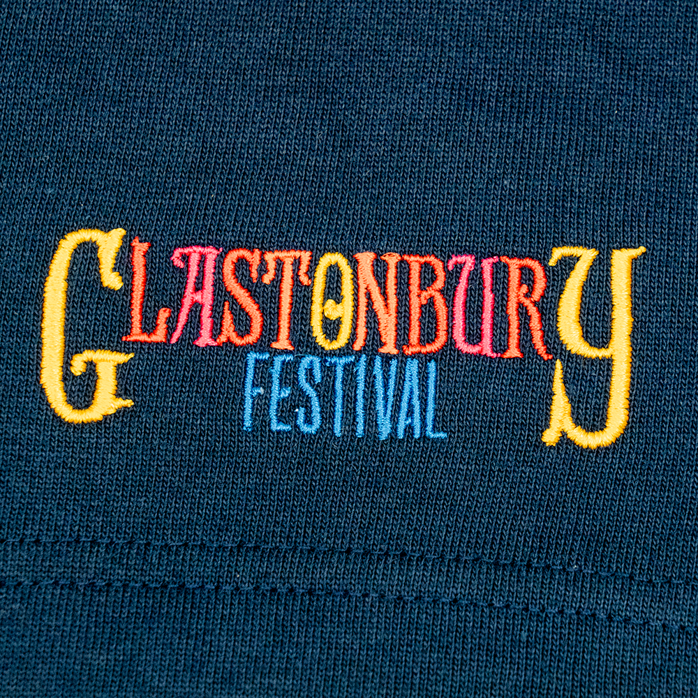 Glastonbury Navy Logo Lounge Shorts