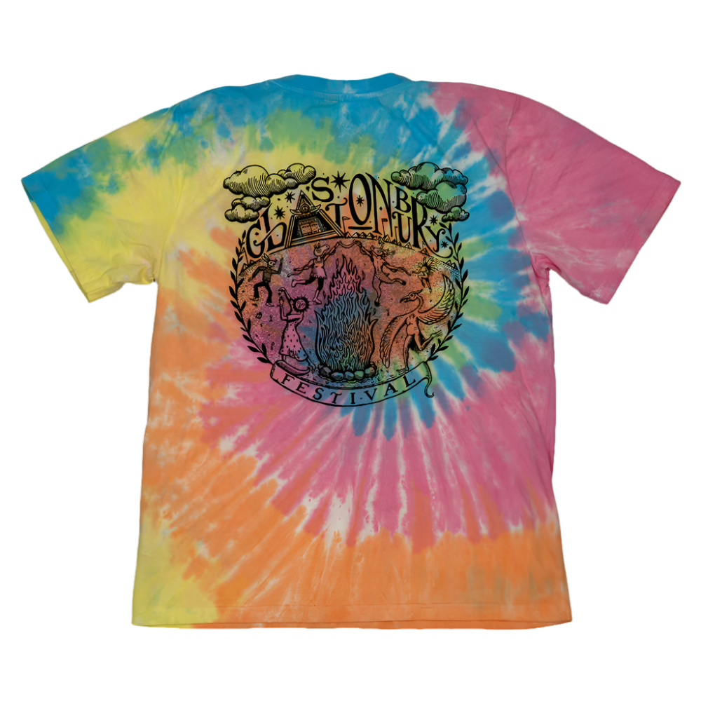 TIE DYE GLASTONBURY FOLK T-SHIRT (MADE WITH FAIRTRADE COTTON)