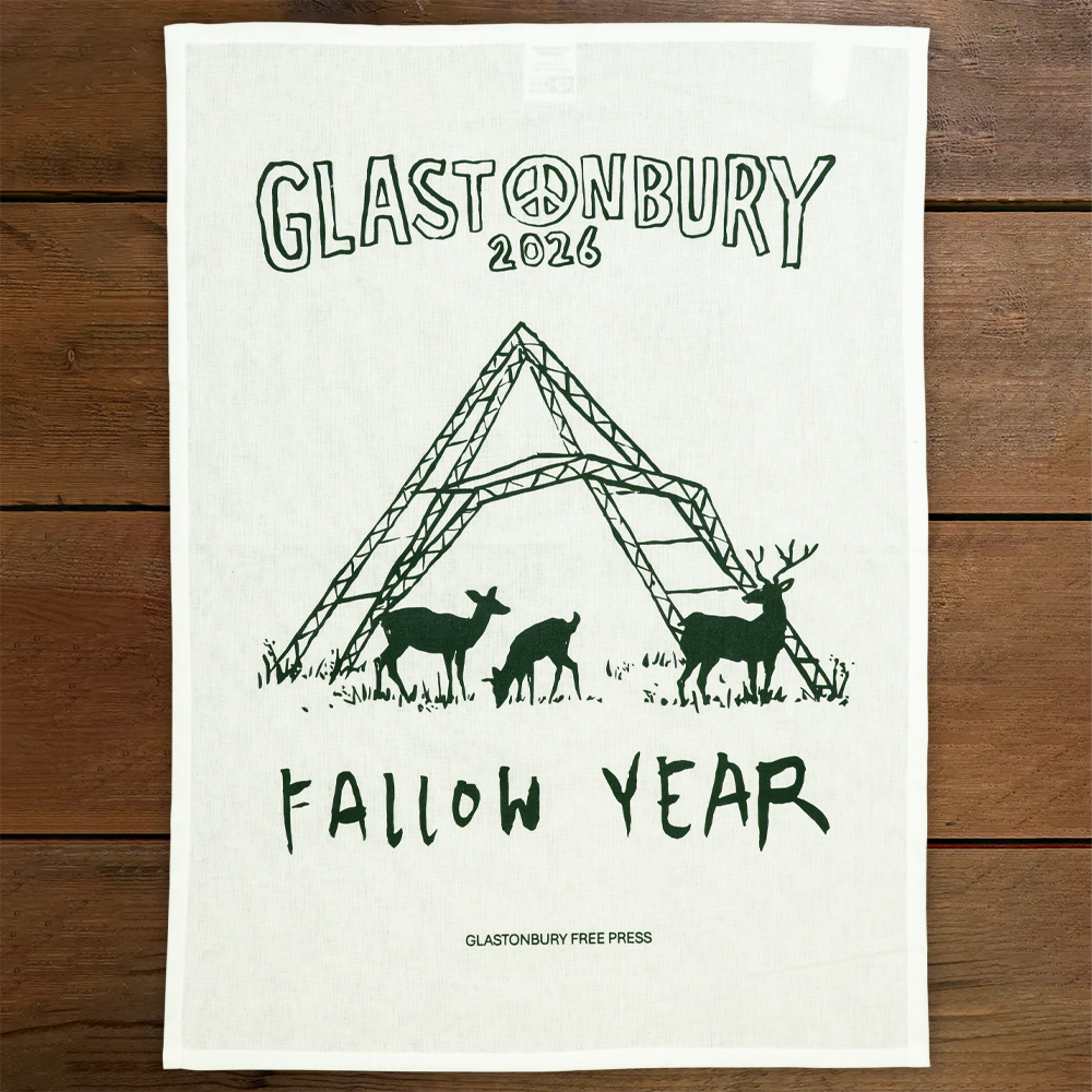 Glastonbury Fallow Year Tea Towel
