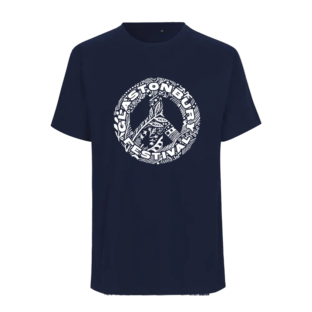 Glastonbury Peace T-Shirt (Made with Fair Trade & Organic Cotton)