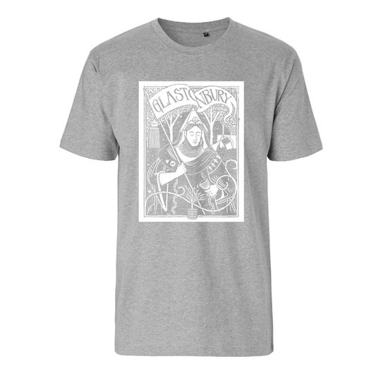 Glastonbury Sleeping Saint T-Shirt (Made with Fair Trade & Organic Cotton)