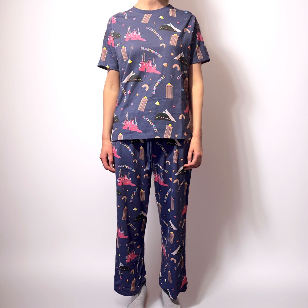 ADULTS GLASTONBURY PRINT PYJAMAS (MADE WITH FAIRTRADE COTTON)