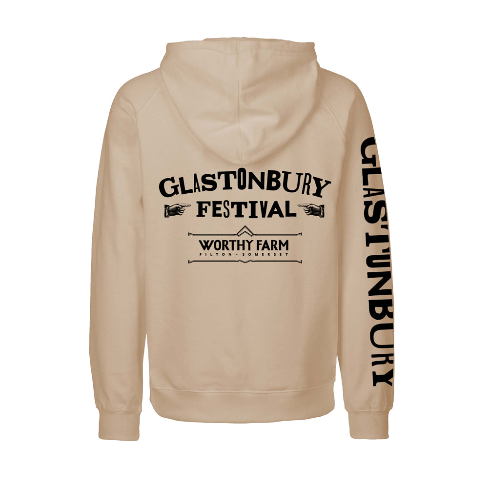 Typography Sand Hoodie (Made with FairTrade cotton)