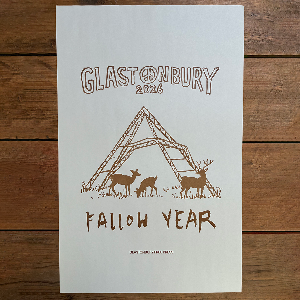 Brown 2026 Glastonbury Free Press Print