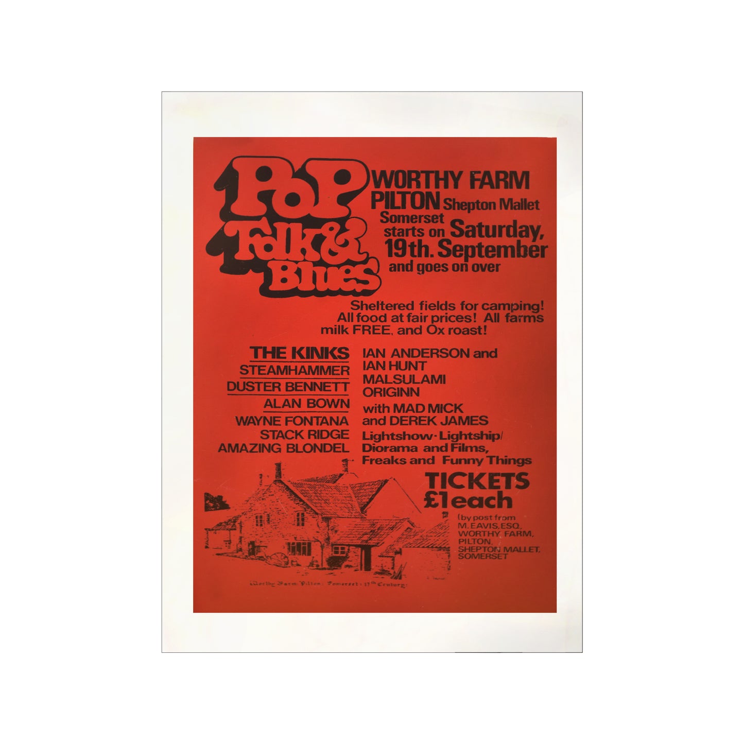 1970 PILTON POP A3 ART PRINT - Misc