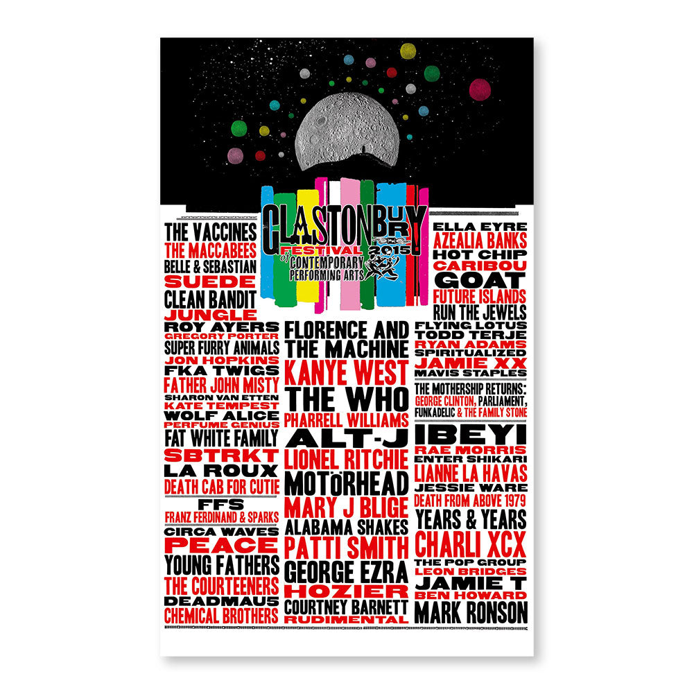 2015 Stanley Donwood Line-Up Poster