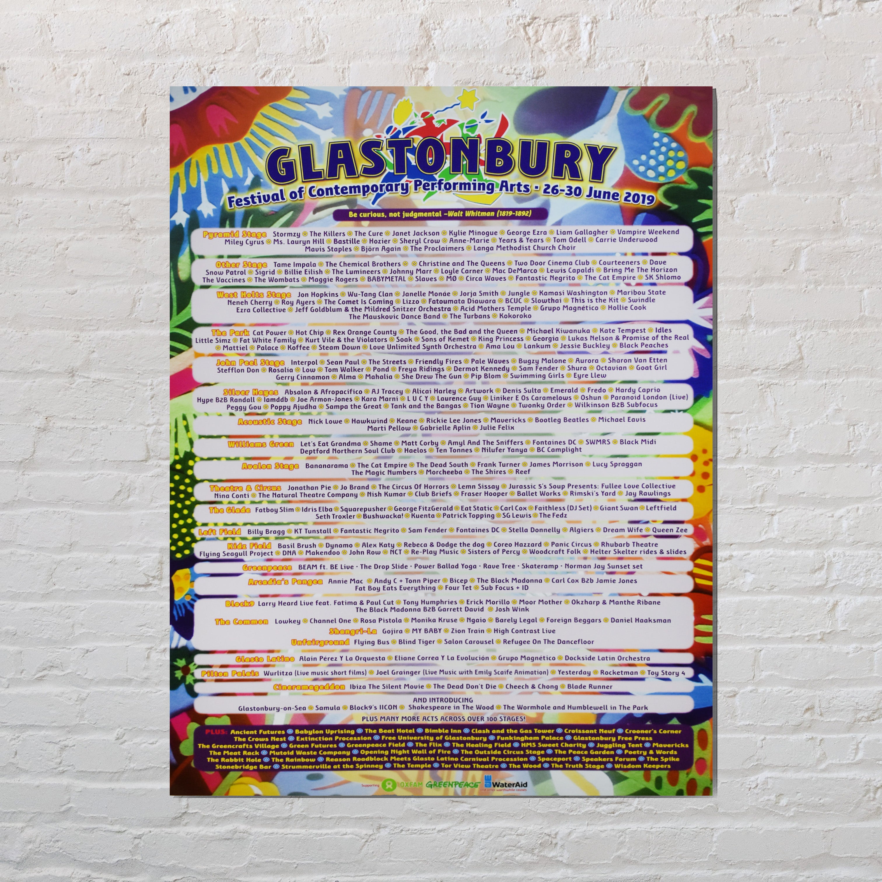 2019 POSTER Glastonbury Festival Official Store - Main Image