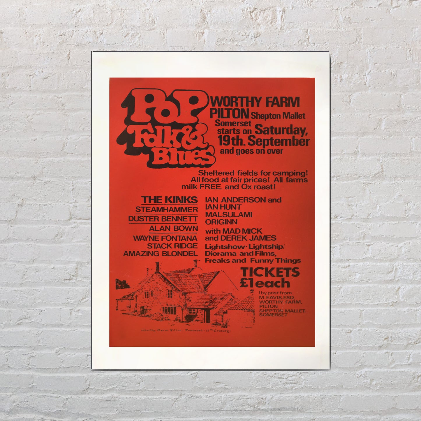 1970 PILTON POP A3 ART PRINT - Misc