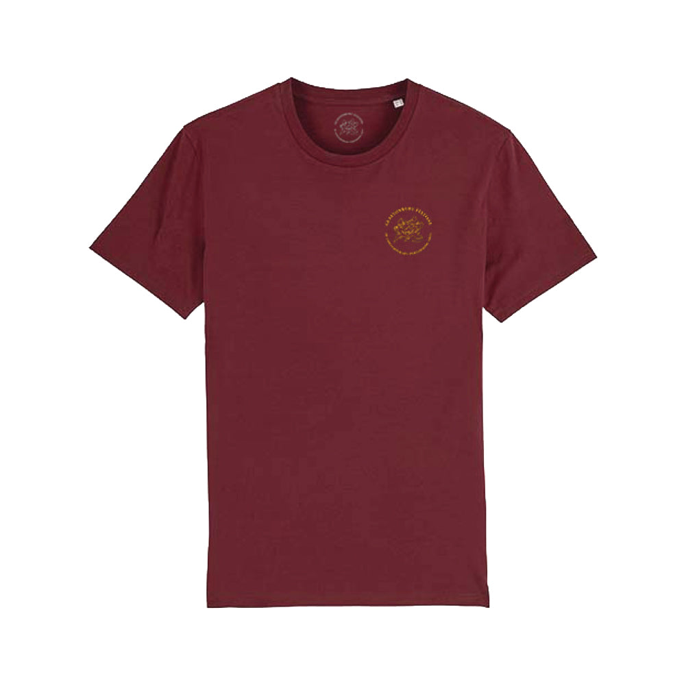 CLASSIC GLASTONBURY LOGO T-SHIRT - Small / Burgundy