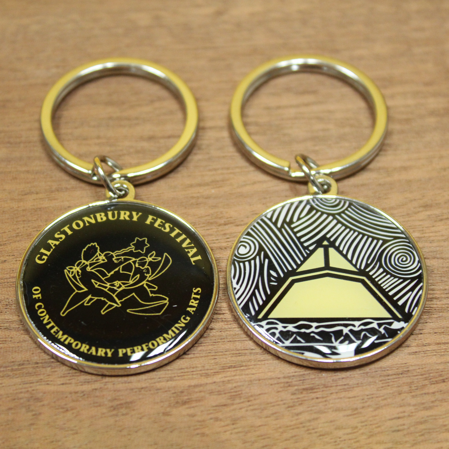 CLASSIC GLASTONBURY LOGO KEYRING