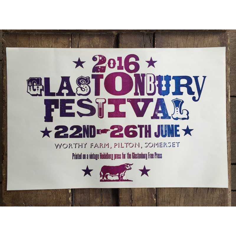 2016 GLASTONBURY POSTER - Misc
