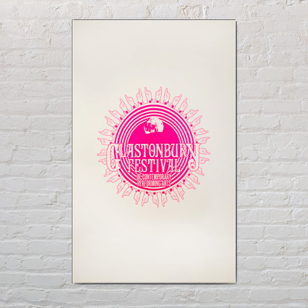 2022 Glastonbury Festival Free Press Poster (Pink)