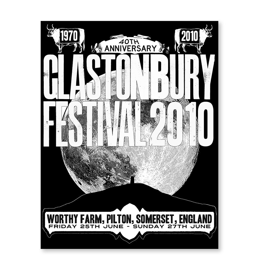 2010 Stanley Donwood Mono Moon Poster