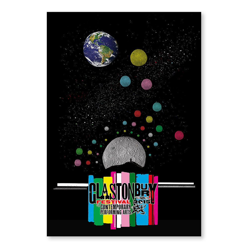 2015 Stanley Donwood Moons Poster