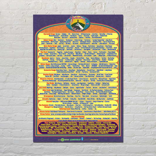 2024 Glastonbury Line Up Poster