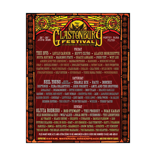 2025 Official Line Up Announcement Poster
