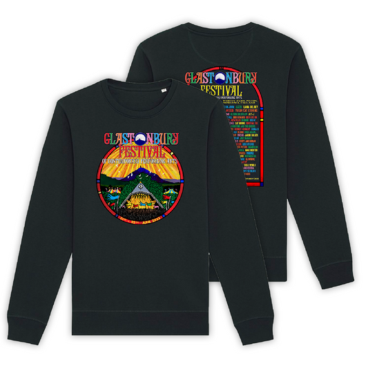 Black 2023 Official Glastonbury Festival Sweatshirt