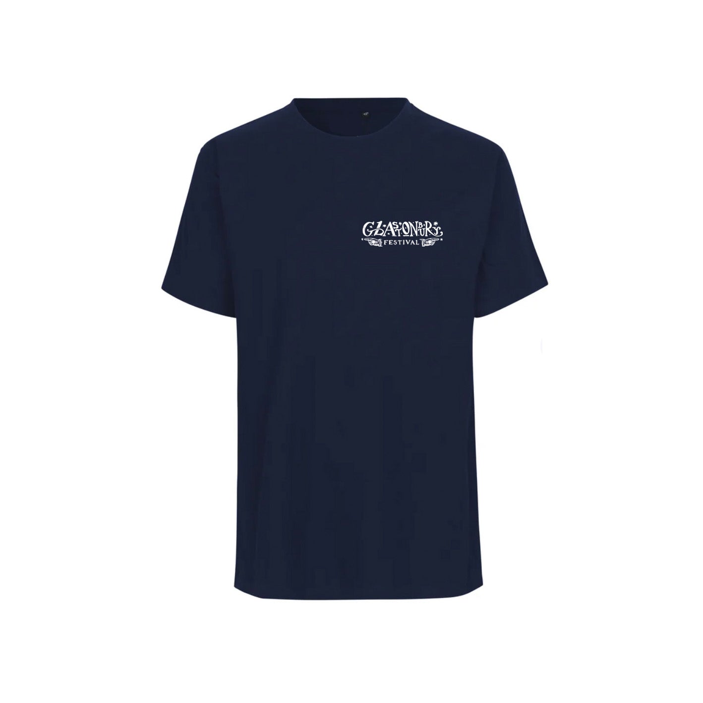 NAVY GLASTONBURY FOLK T-SHIRT (MADE WITH FAIRTRADE COTTON)