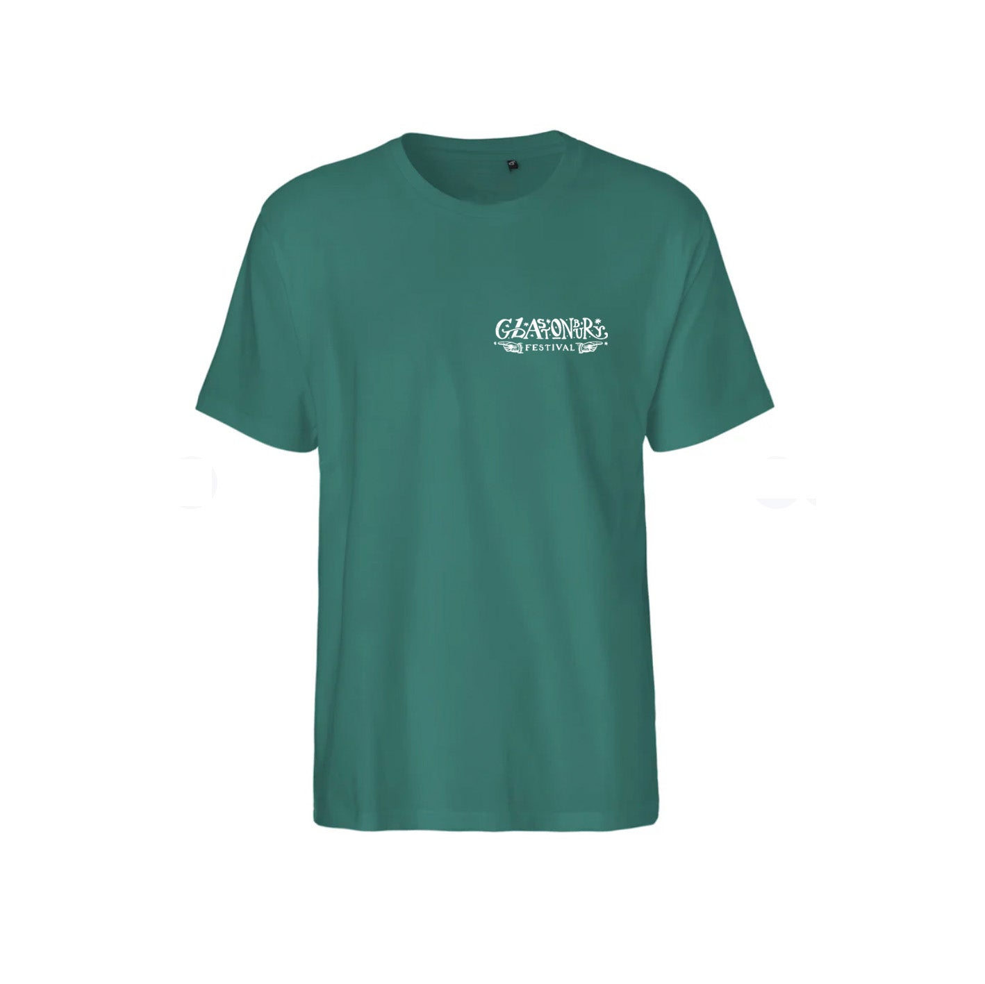 TEAL GLASTONBURY FOLK T-SHIRT (MADE WITH FAIRTRADE COTTON)