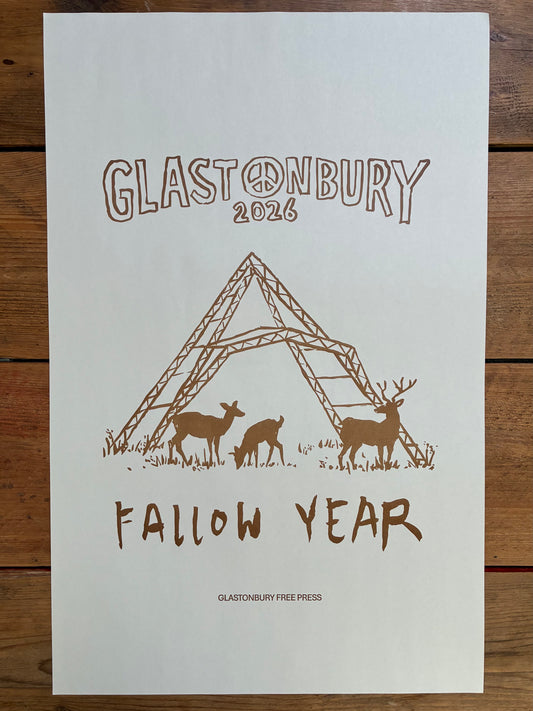 Brown 2026 Glastonbury Free Press Print