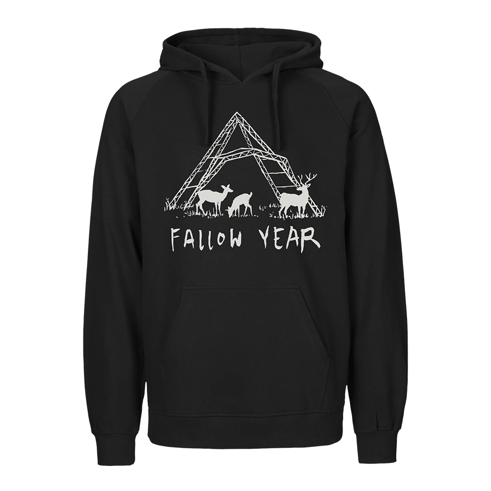 Black 2026 Glastonbury Fallow Year Hoodie  (Made with Fair Trade & Organic Cotton)