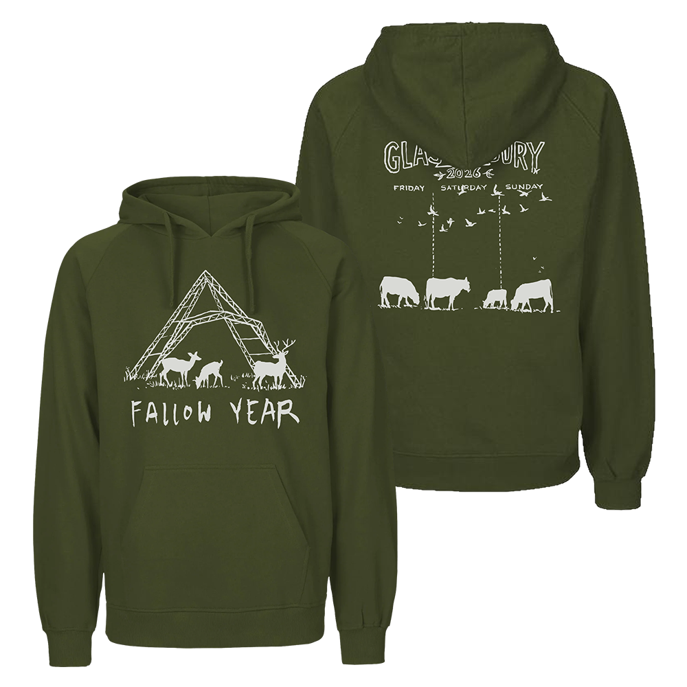 Olive 2026 Glastonbury Fallow Year Hoodie  (Made with Fair Trade & Organic Cotton)