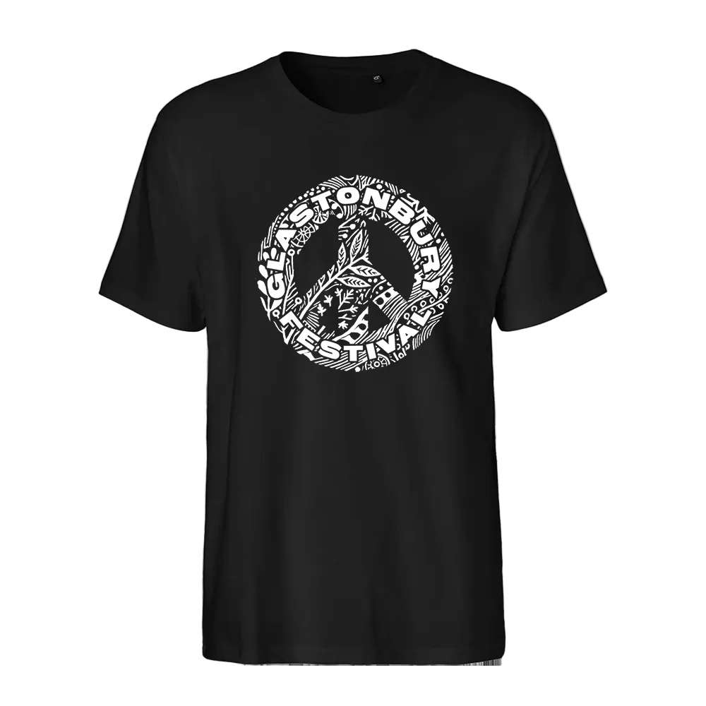 Glastonbury Peace T-Shirt (Made with Fair Trade & Organic Cotton)