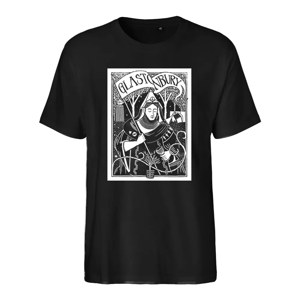 Glastonbury Sleeping Saint T-Shirt (Made with Fair Trade & Organic Cotton)