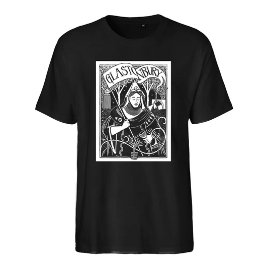 Glastonbury Sleeping Saint T-Shirt (Made with Fair Trade & Organic Cotton)