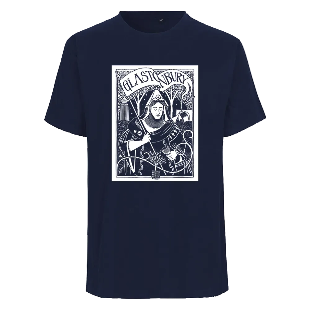 Glastonbury Sleeping Saint T-Shirt (Made with Fair Trade & Organic Cotton)