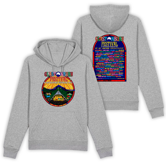 Heather Grey 2023 Official Glastonbury Festival Hoodie