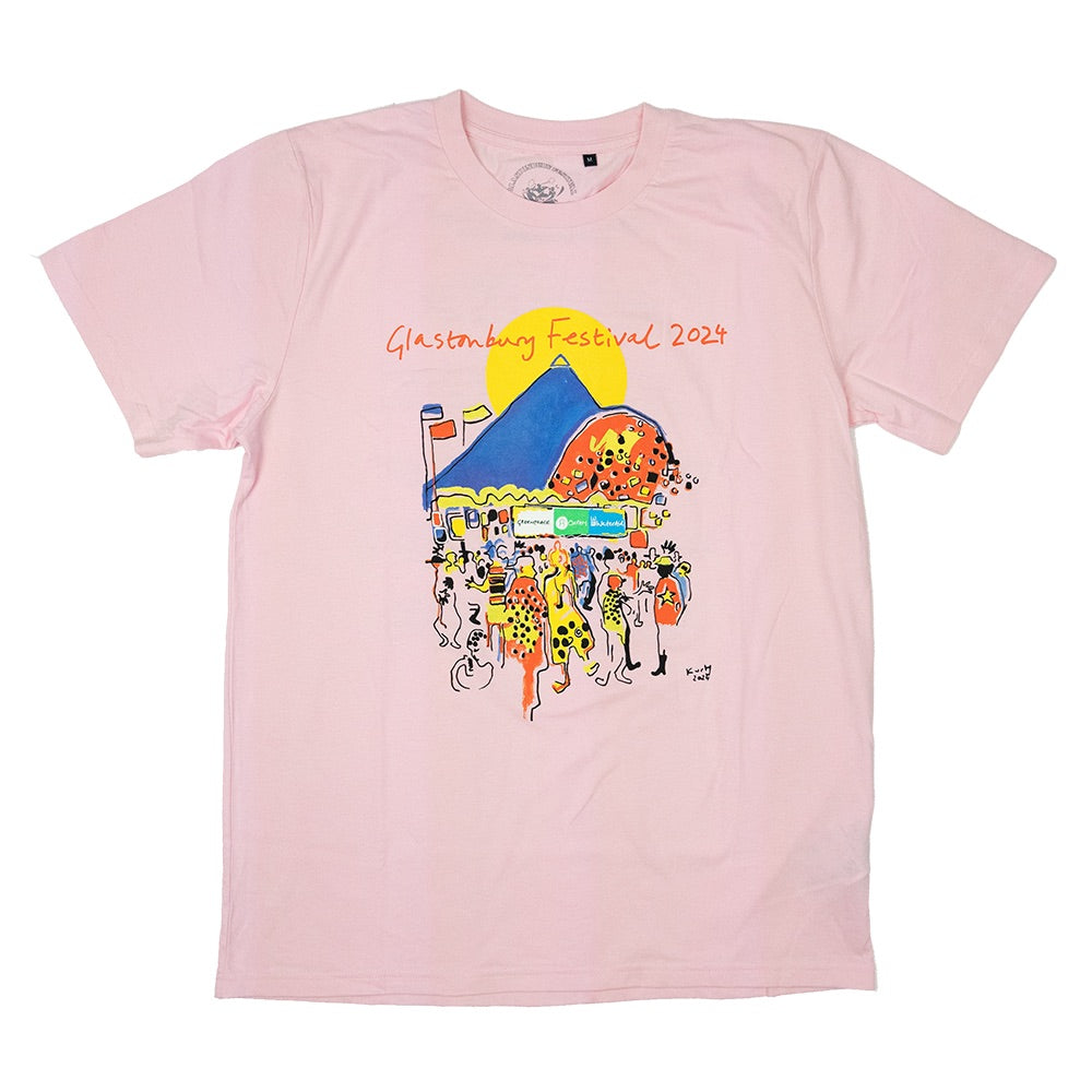 2024 KURT JACKSON UNISEX T-SHIRT (MADE WITH FAIRTRADE COTTON) - Small / PINK