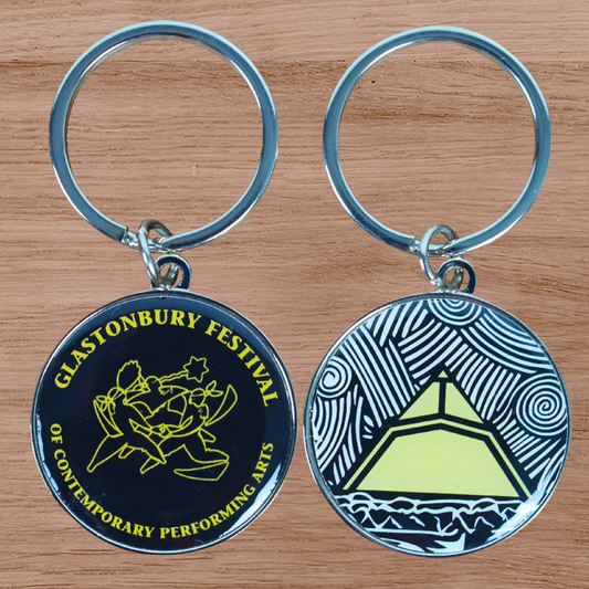 CLASSIC GLASTONBURY LOGO KEYRING