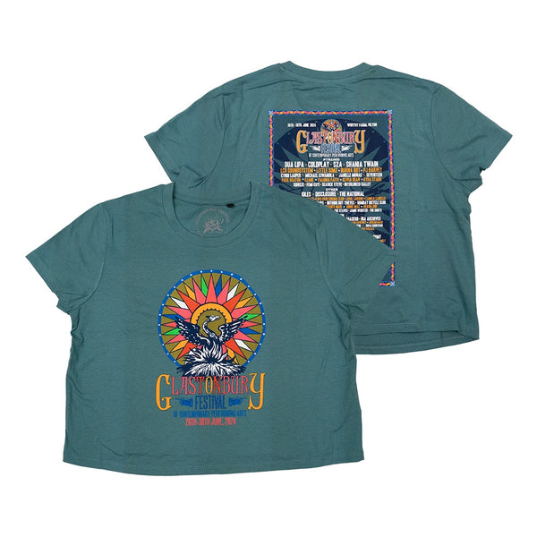 2024 WINDROSE TEAL CROPPED T-SHIRT (MADE WITH FAIRTRADE COTTON)