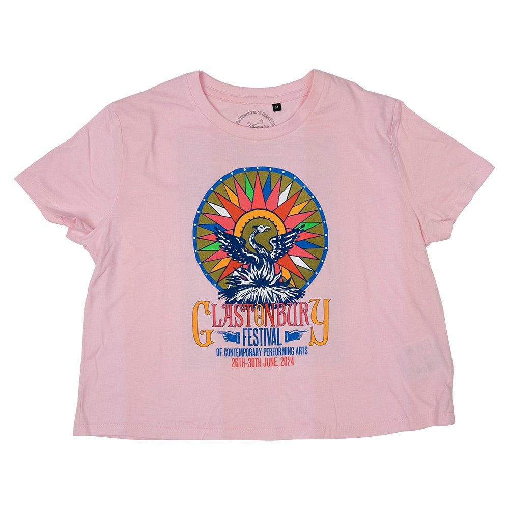 2024 WINDROSE CROPPED T-SHIRT (MADE WITH FAIRTRADE COTTON) - Small / PINK