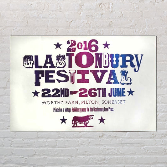 2016 GLASTONBURY POSTER - Misc