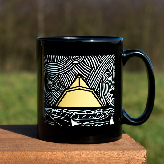 PYRAMID BLACK MUG - CLASSIC LOGO