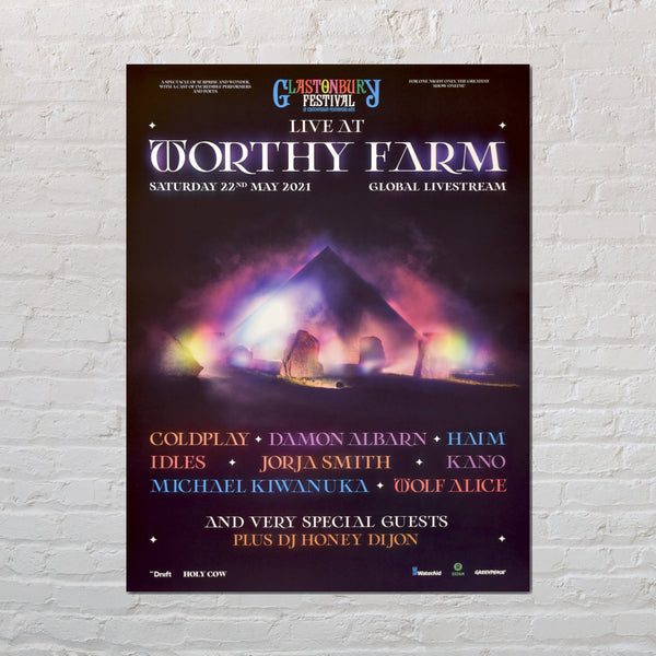 LIVE AT WORTHY FARM POSTER