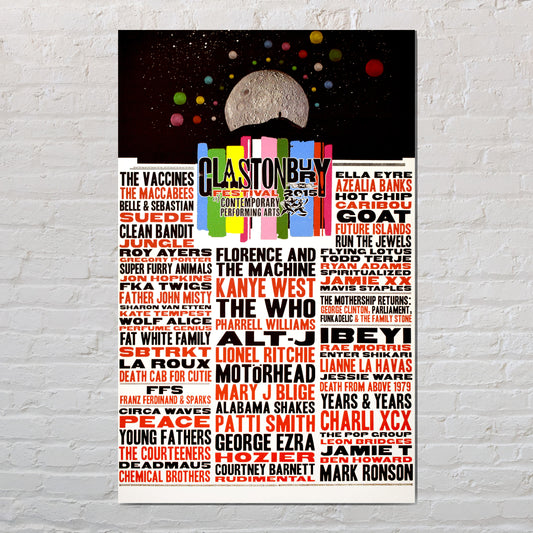 2015 Stanley Donwood Line-Up Poster