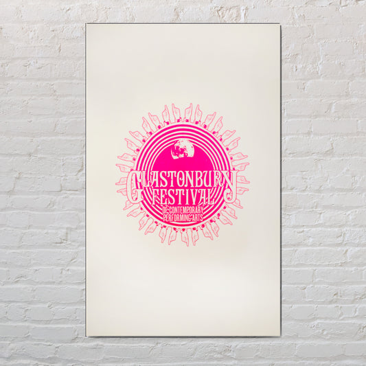 2022 Glastonbury Festival Free Press Poster (Pink)