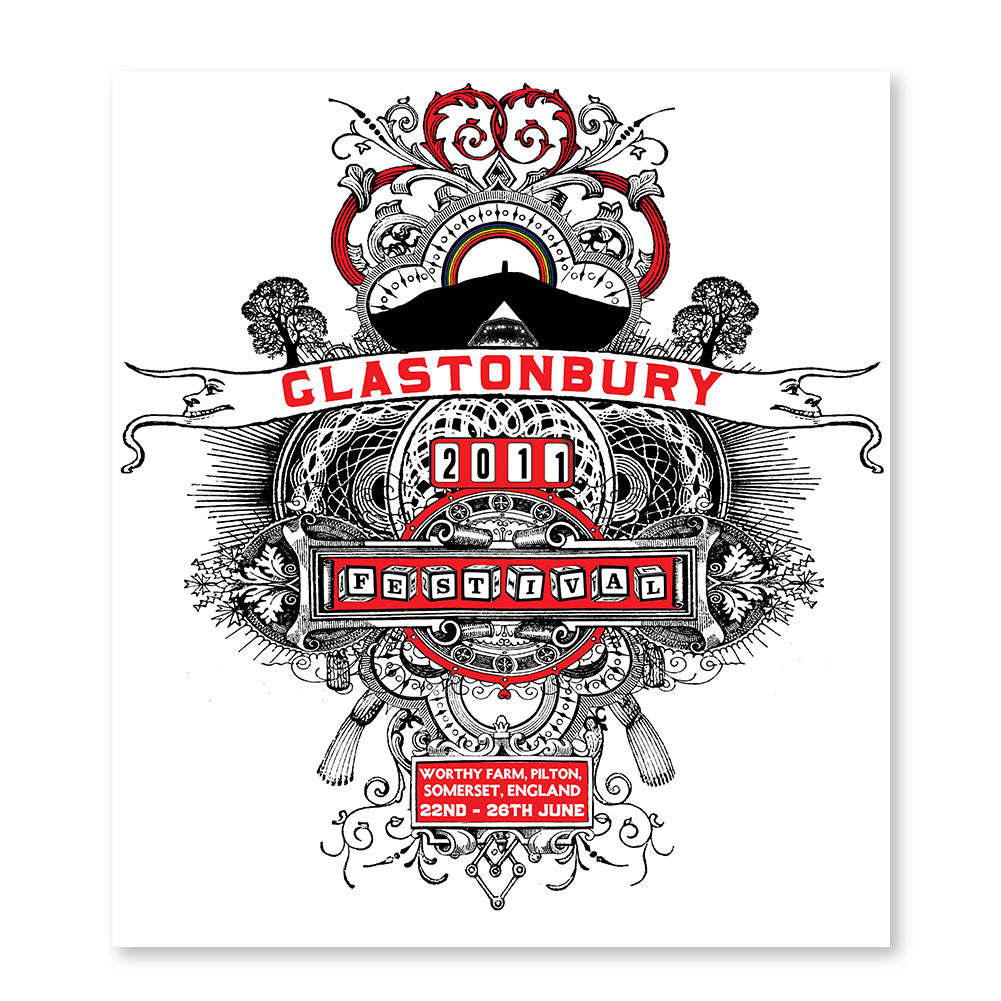 2011 Stanley Donwood Poster (White)